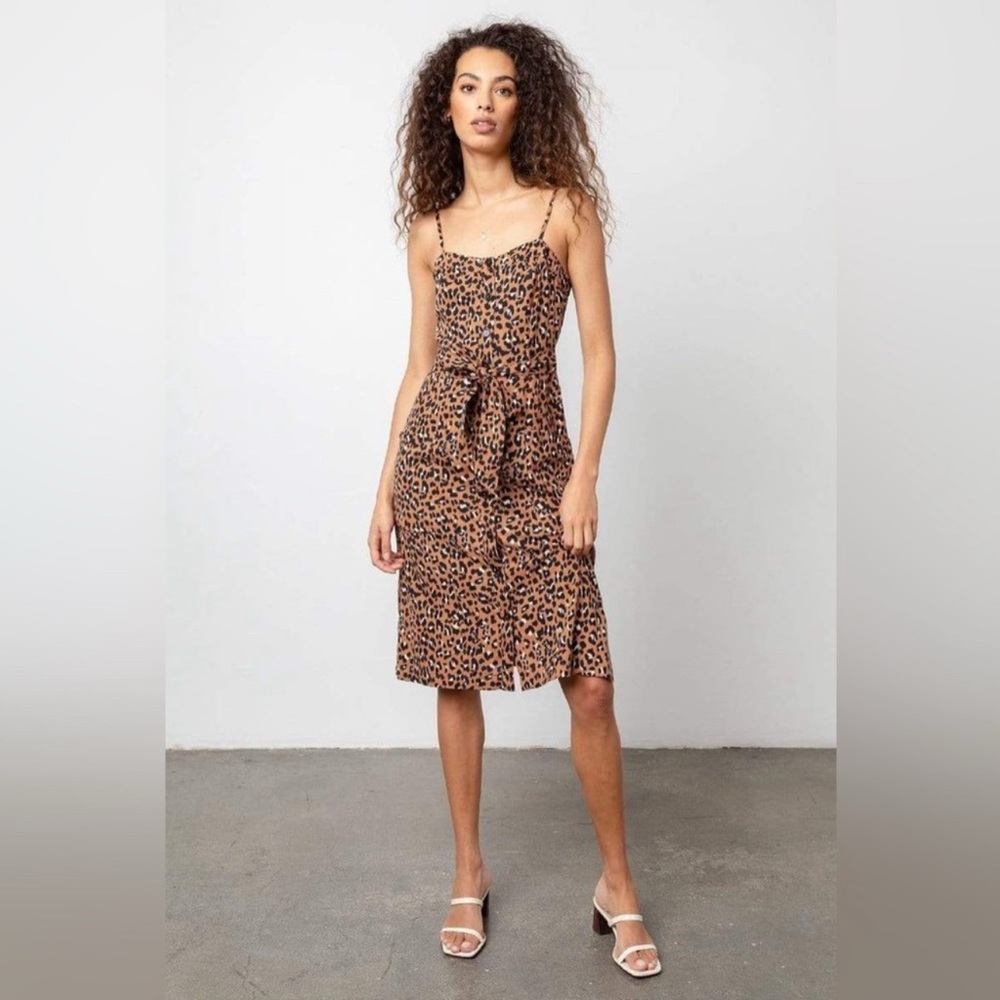 Rails Evie Dress Golden Leopard Small